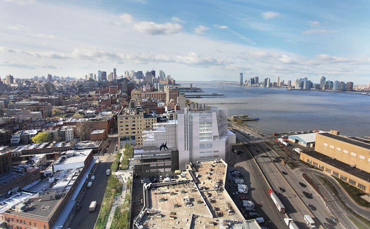 Aerial view of Whitney Museum of American Art